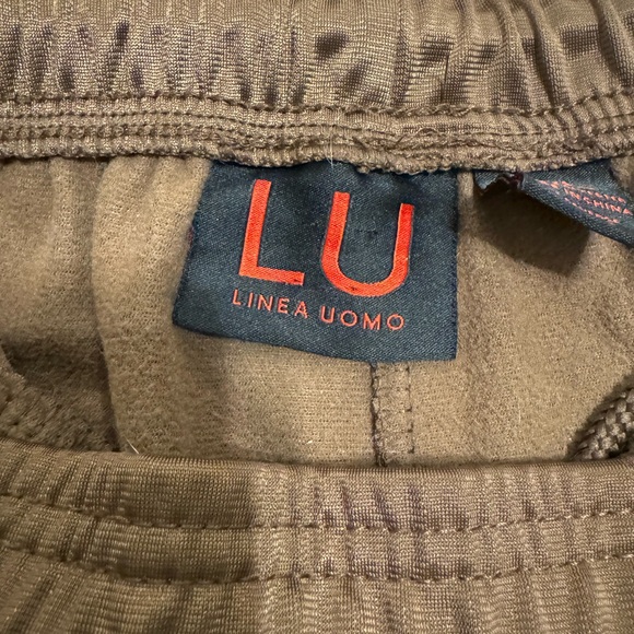 Brown pants with black stripes size 4XL but fit like a w36 pants have drawstring - Picture 2 of 3